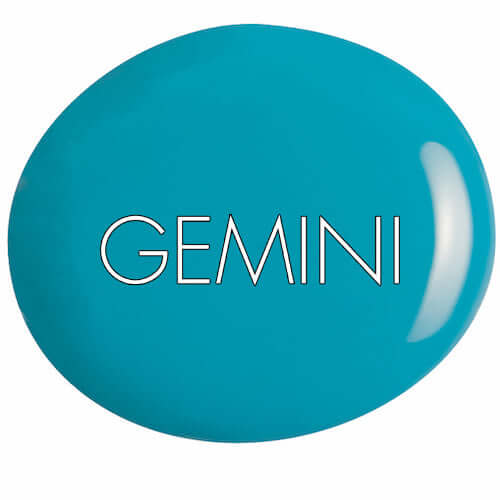 Bio Sculpture GEMINI 0120 Turquoise Teacup (F) auf dem Nagel – Blau