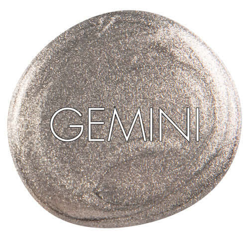 Bio Sculpture GEMINI 0138 Melting Mercury auf dem Nagel – Silber