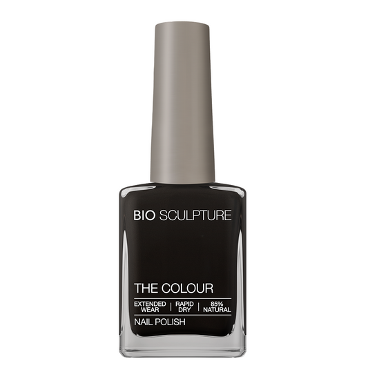 Daniella Nail Polish – Bio Sculpture Produktflasche; Farbton ein zeitloses, besonders farbintensives Schwarz