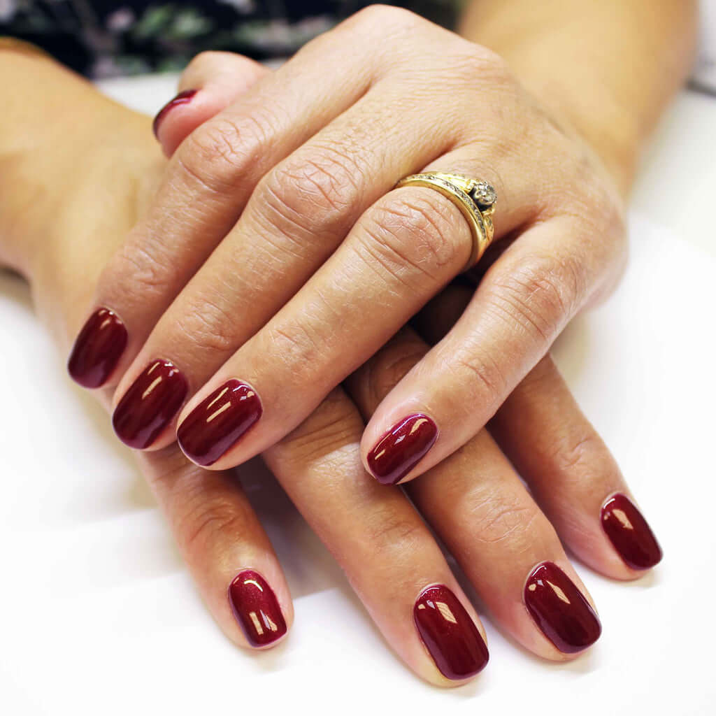 2024 Claret (F) - GEMINI GEMINI GEMINI Nagellack Hergestellt in SüdafrikaGEMINI by Bio Sculpture Bio Sculpture