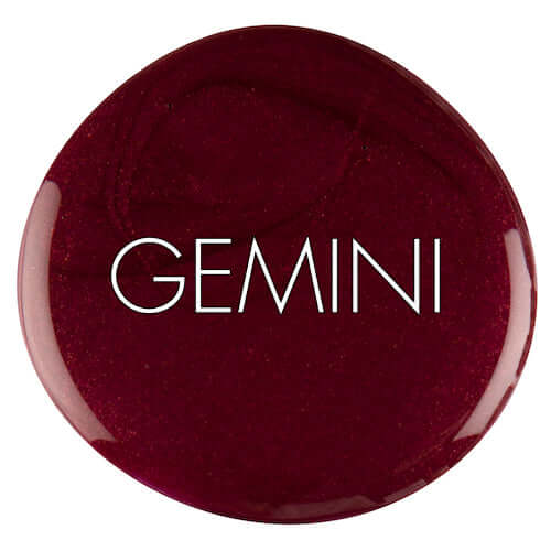 Bio Sculpture GEMINI 0021 Ravishing Ruby auf dem Nagel – Rot
