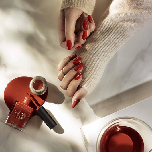 Bio Sculpture GEMINI 0276 Rosie Red auf dem Nagel – Rot