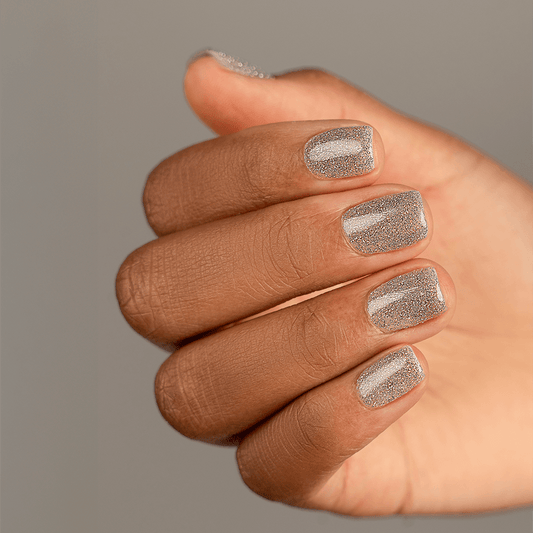 Bio Sculpture GEMINI 0323 Angel's Sparkle - GEMIN auf dem Nagel – Silber