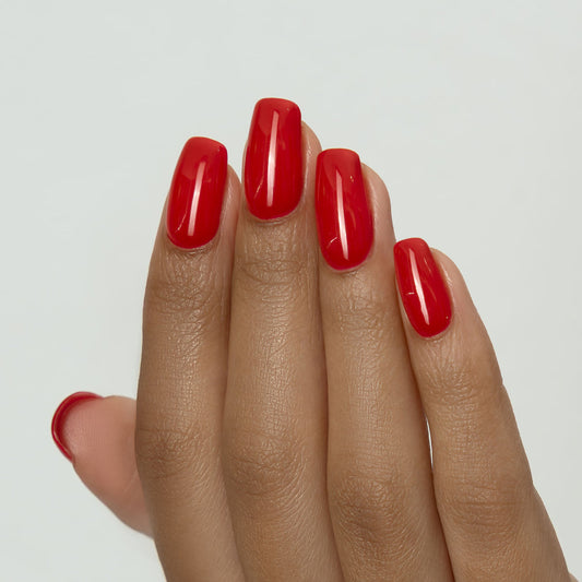 Bio Sculpture GEMINI 0342 Tropic Fire (Kopie) auf dem Nagel – Rot