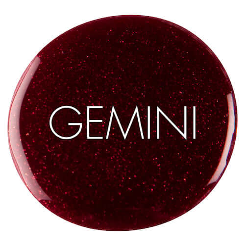 0063 Moulin Rouge (S) - GEMINI GEMINI GEMINI NagellackTiefes Kirschrot gemischt mit feinem Goldglitzer Hergestellt in SüdafrikaGEMINI by Bio Sculpture Bio Sculpture