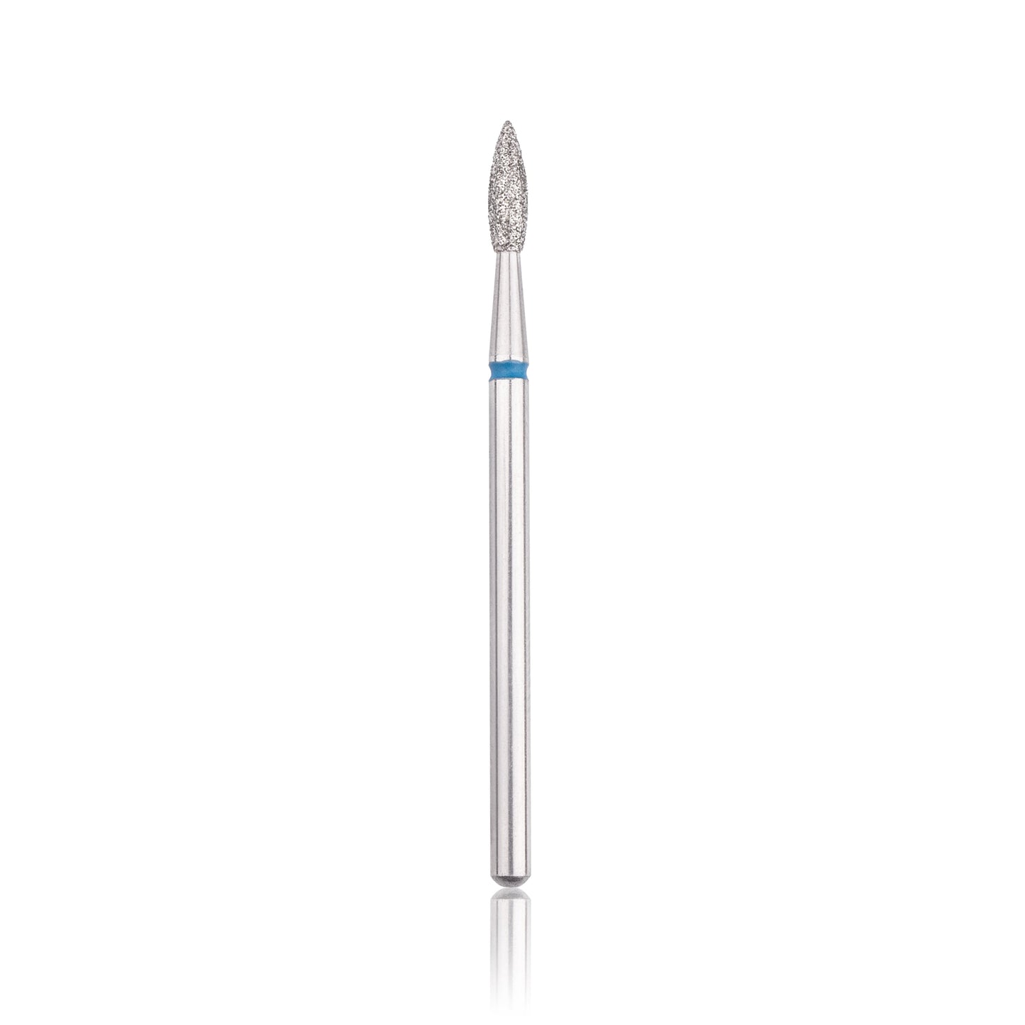 HEAD-Diamond bur "flame" sharp blue L- 10.0 mm Ø2.3 mm, New-2