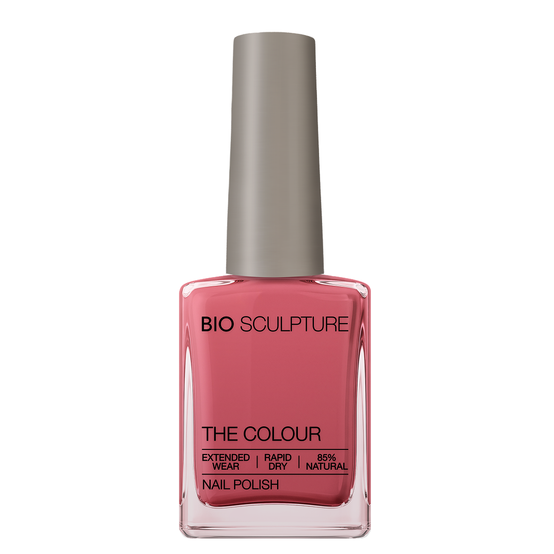 Fruity Tooty Nail Polish – Bio Sculpture Produktflasche; Farbton ein leuchtendes Korallrosa