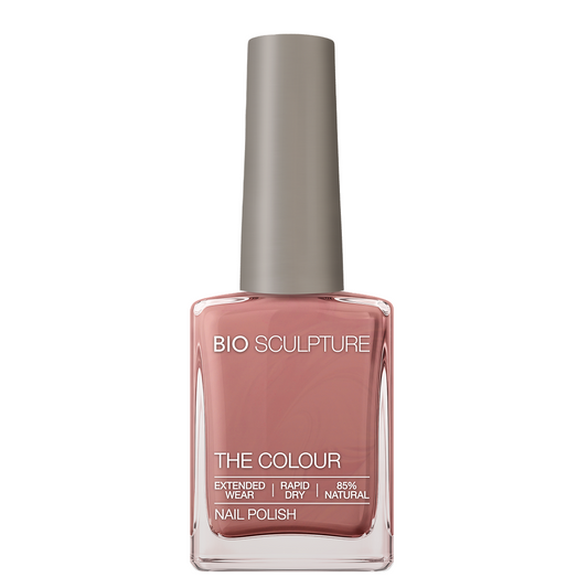 Jodi Rose Nail Polish – Bio Sculpture Produktflasche; Farbton ein weiches, gedecktes Altrosa mit dezenter Wärme