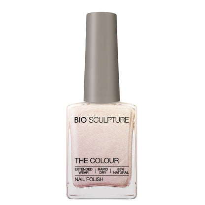 Pearl Frost Nail Polish – Bio Sculpture Produktflasche; Farbton ein milchiger Perlton mit dezent glasierter Leuchtkraft