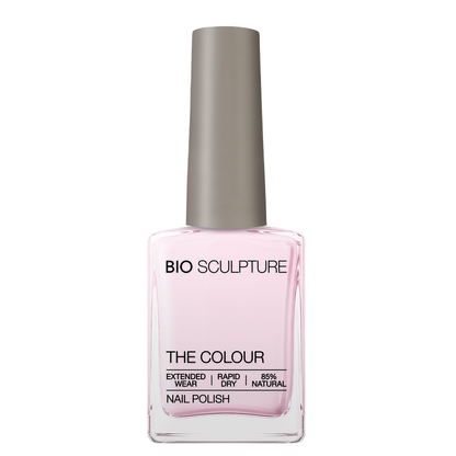 Transparent Beauty Nail Polish – Bio Sculpture Produktflasche; Farbton ein transparentes, kaum wahrnehmbares Rosa mit klarer, durchscheinender Wirkung