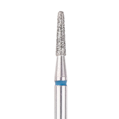 Fraise diamantée "cône arrondi" bleue L-8 mm Ø1.8 mm